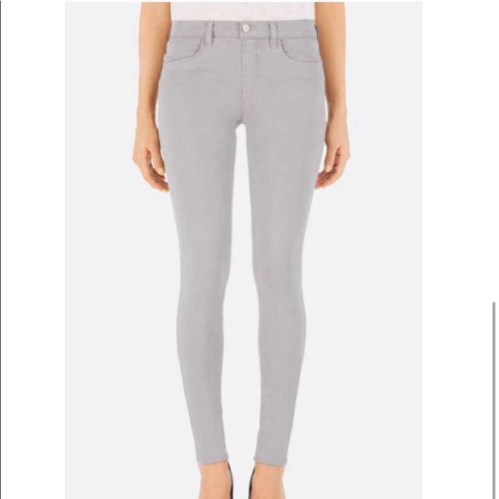 J Brand - Mid Rise Super Skinny Jeans - Limestone
